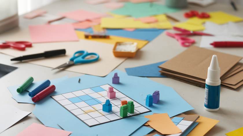 Comment créer des jeux de société faits maison avec des matériaux de bricolage ?